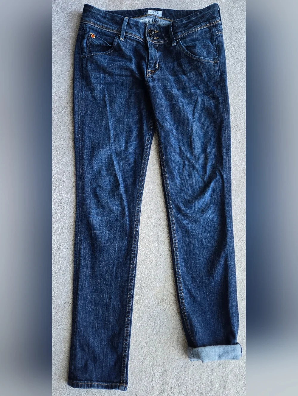 Hudson Jeans Women's Straight Dark Blue Denim - Picture 5 of 9